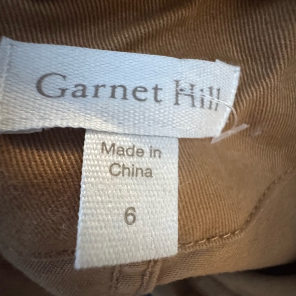 Garnet Hill Organic Cotton Tan Jacket Size 6 - Picture 7 of 7